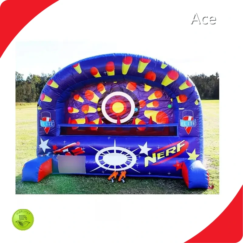 Outdoor Commercial Inflatable Gun Shooting Gallery Carnival Game For Sale 1