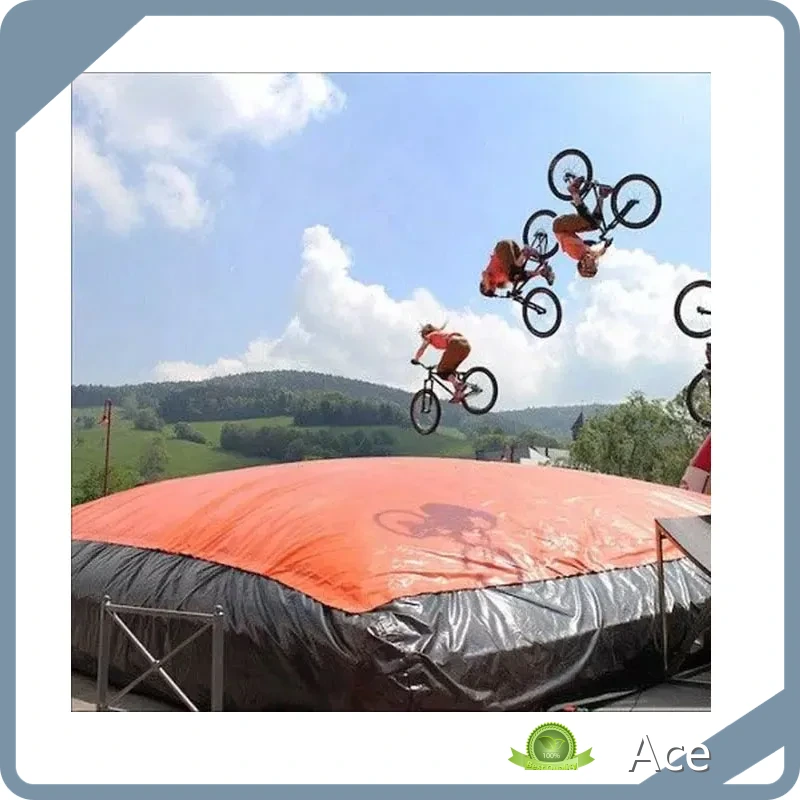 Commercial Inflatable Mountain Bike Jump Air Bag For Landing 1