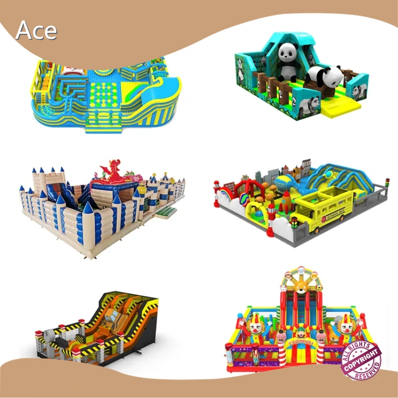 Custom Outdoor Large Inflatable Amusement Park For Sale 1