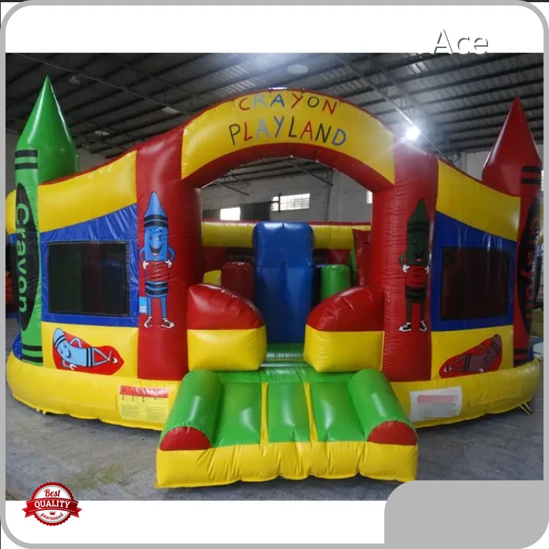 Customized High Quality New Design Crayon Inflatable Fun City For Kids 1