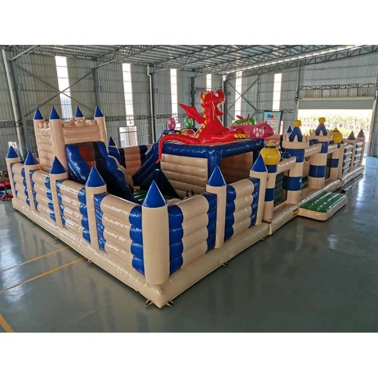 Custom Large Outdoor Inflatable Adventure Dinosaur Theme Park For Sale 20