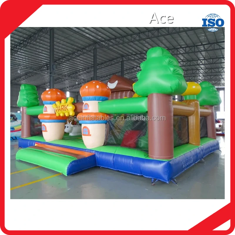 Inflatable Kid Indoor Playground Inflatable Farm Park Cow Slide Bouncy Castle Inflatable Children Playground For Sale 1