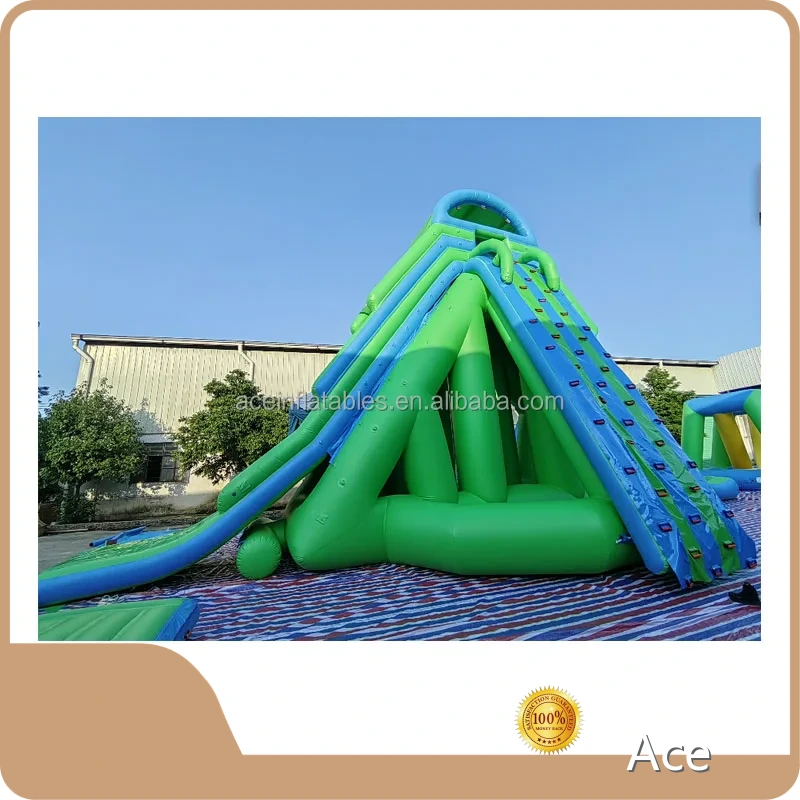 Water Play Equipment Aqua Park Adult Sea Ocean Lake Float Climbing Games Water Parks Large Giant Floating Inflatable Water Slide 1