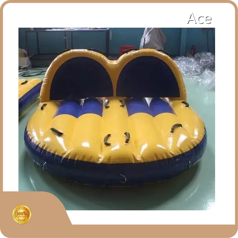 Different Sizes 4 6 Riders Inflatable Water Sport Toy Exciting Towable Inflatable Water Bandwagon Boat 1