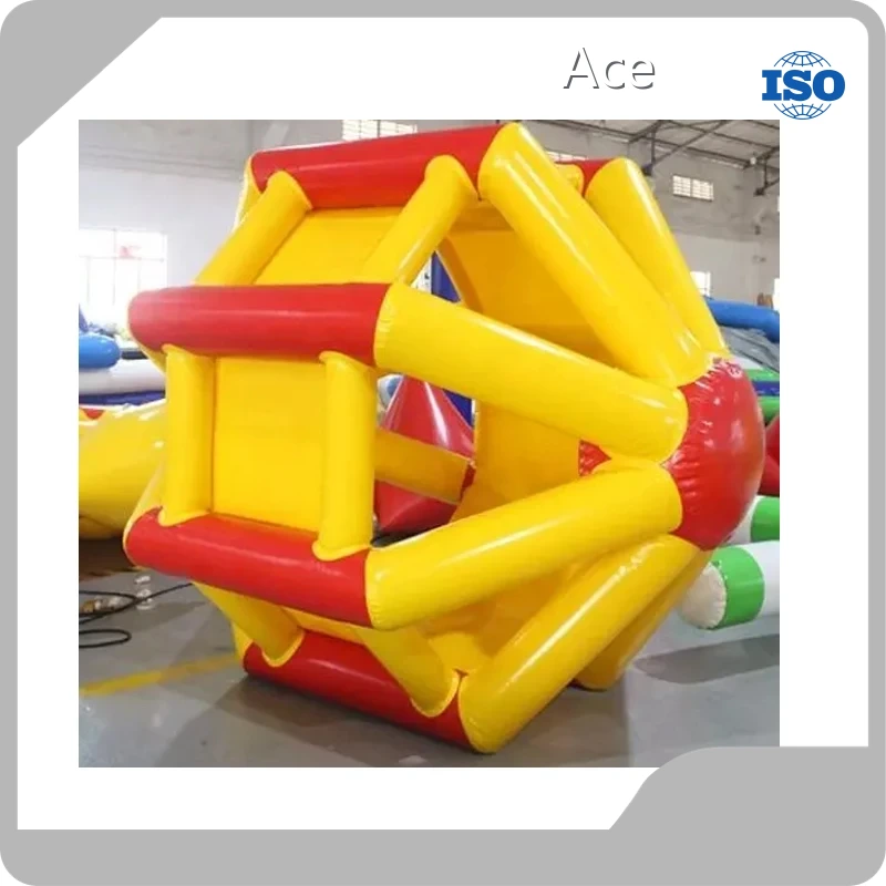 Customized Sport Game Water Pool Inflatable Toy Human Hamster Floating Walking Wheel Inflatable Water Roller 1