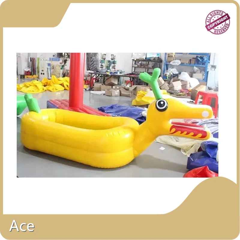 Factory Price Customized Pvc Tarpaulin Water Toys Animal Shape Inflatable Boat Inflatable Kids Water Floating Boat 1