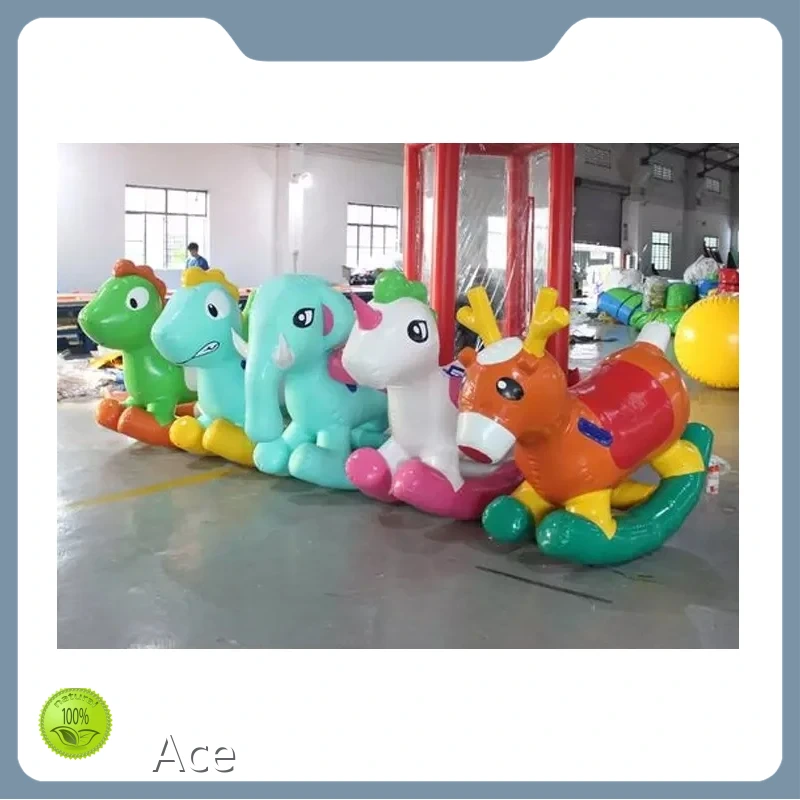 Sport Water Game Kids Rodeo Rocking Ride Floating Toy Inflatable Ride-on Pool Toys Inflatable Rocking Pony Horse 1