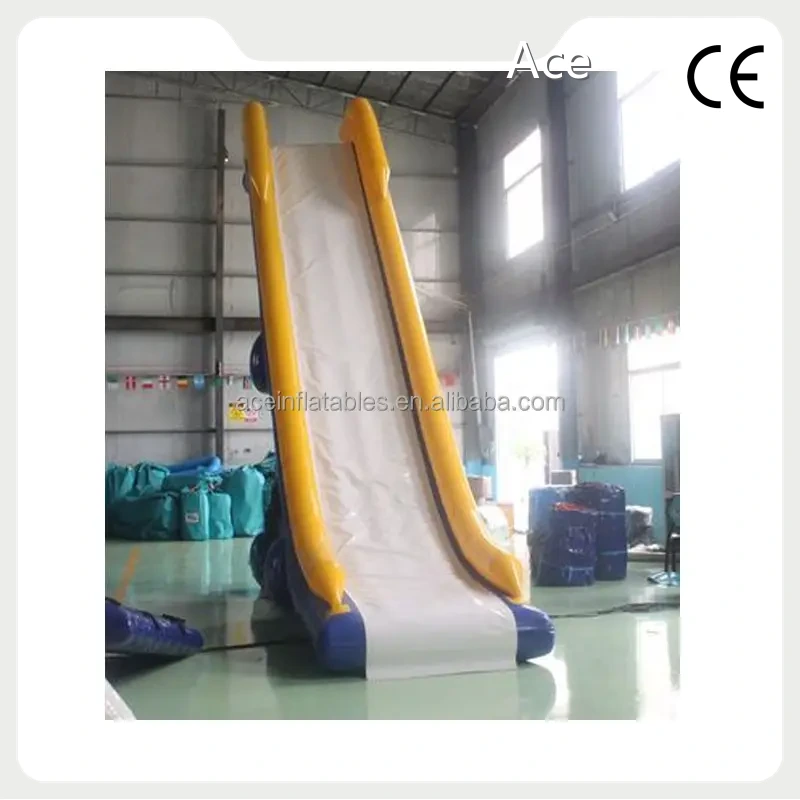 Customized Giant Air Sealed Water Floating Inflatable Yacht Slide Inflatable Dock Slide For Boat 1