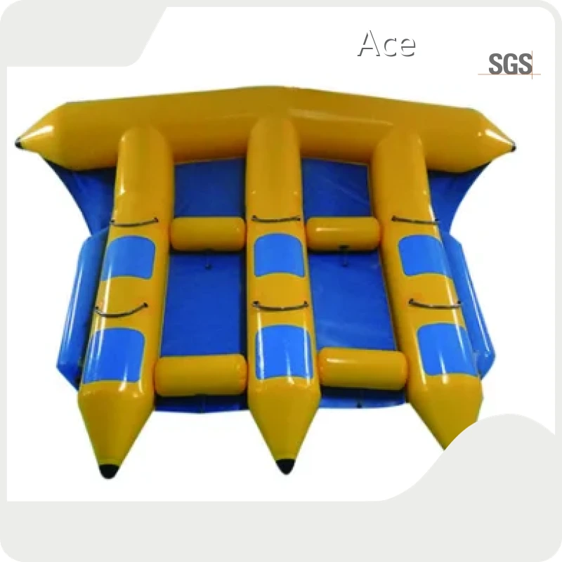 8 Person Water Games Inflatable Pvc Water Banana Flying Fish Boat For Sale 1