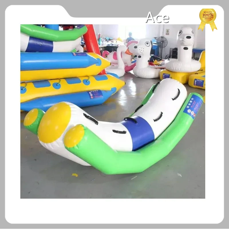 Inflatable Water Game Seasaw Inflatable Swimming Pool Floating Water Totter 1