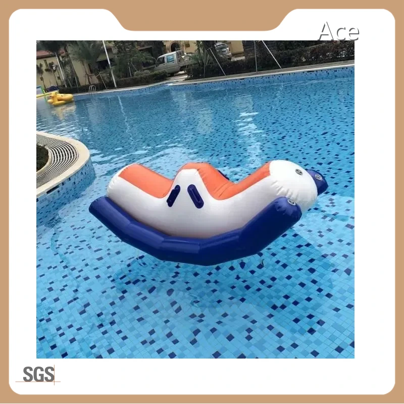 Inflatable Pool Toys Floats Water Game Seasaw Inflatable Totter For Water Park 1