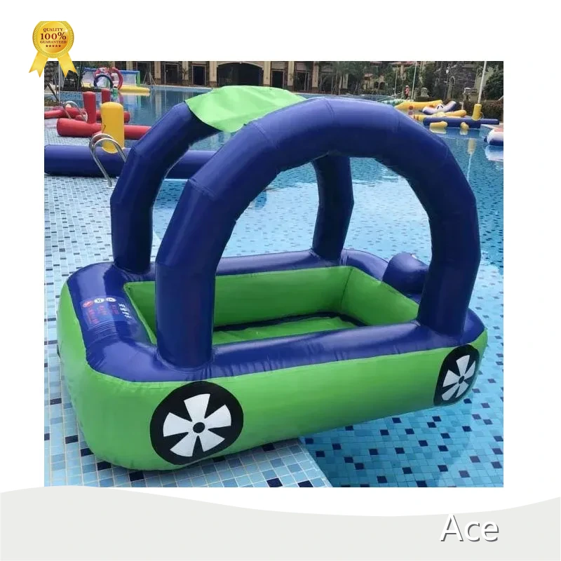 Summer Inflatable Pool Float Water Game Car Toys Pvc Tarpaulin Inflatable Water Park Car Toys 1