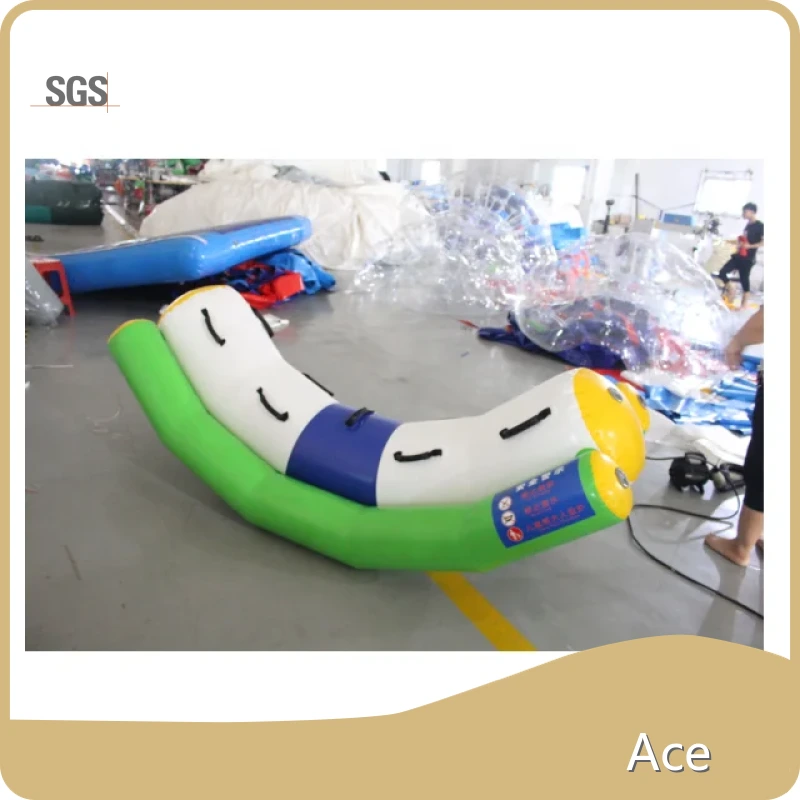 Floating Sport Game Water Pool Inflatable Toy Inflatable Water Totters Seesaw Rocker Single Tube Inflatable Water Seesaw 1