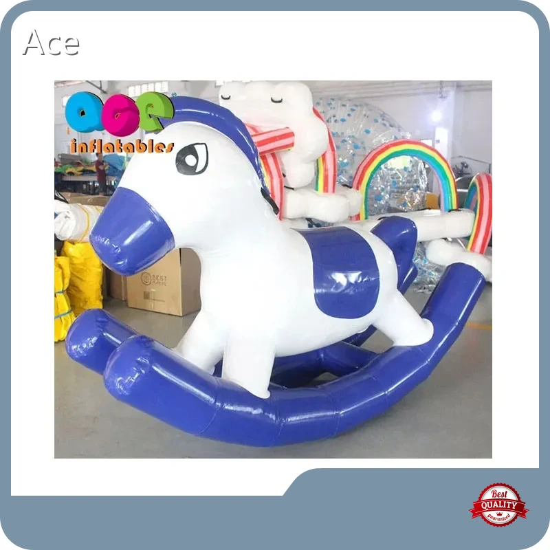 Sport Water Game Kids Rodeo Rocking Ride Floating Toy Inflatable Ride-on Pool Toys Inflatable Rocking Pony Horse1 1