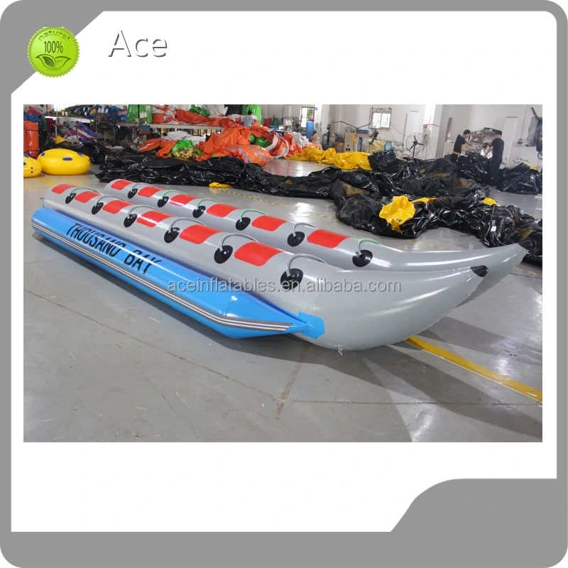 Factory Direct Wholesale 12 Person Portable 0.9mm Pvc Tarpaulin Water Sports Inflatable Banana Boat 1