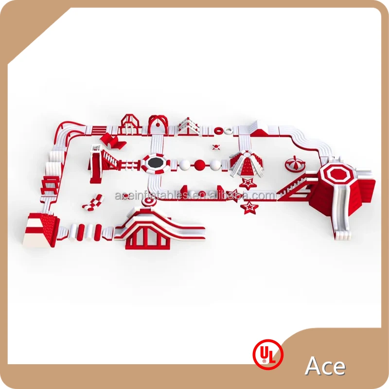 Commercial Giant Big Water Game For Child And Adult Floating Slide Equipment Sea Aquatic Aqua Park Inflatable Water Parks 1