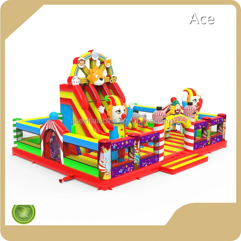 Customized Kids & Adults Bouncy Castle Amusement Outdoor Indoor Theme Parks Carnival Clown Circus Inflatable Playground 1
