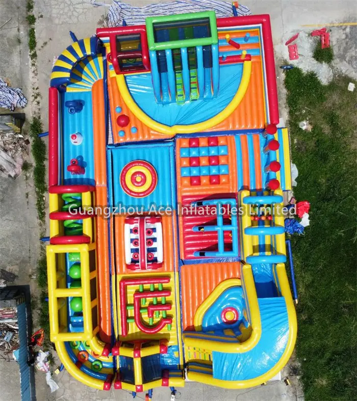 OEM Bounce House Inflatable Water Slide Ace Plato 0.55mm Pvc Tarpaulin 5