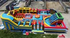 OEM Bounce House Inflatable Water Slide Ace Plato 0.55mm Pvc Tarpaulin 4