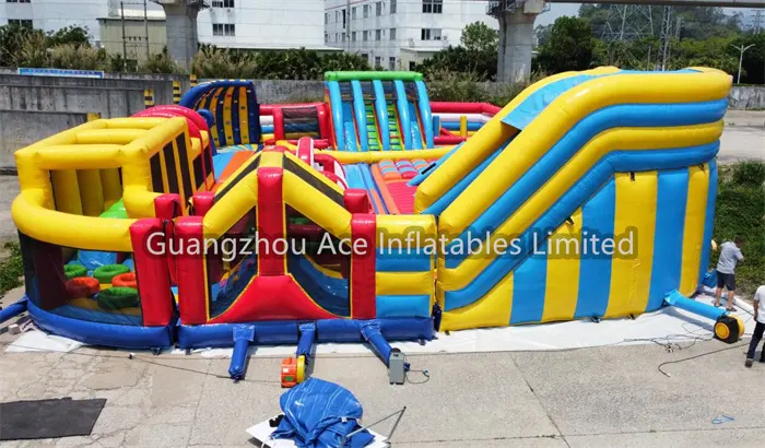 OEM Bounce House Inflatable Water Slide Ace Plato 0.55mm Pvc Tarpaulin 3