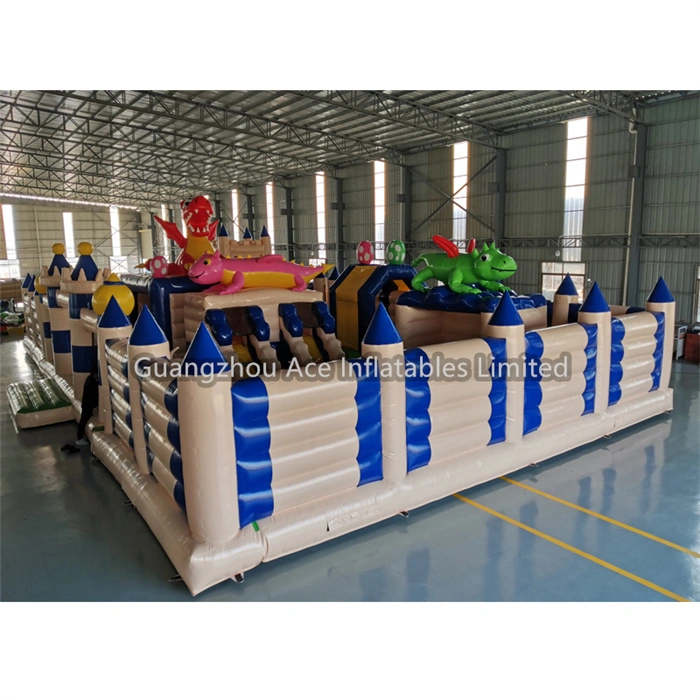 Custom Large Outdoor Inflatable Adventure Dinosaur Theme Park For Sale 1