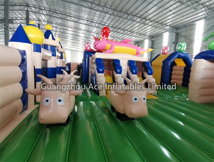 large inflatable playground for business