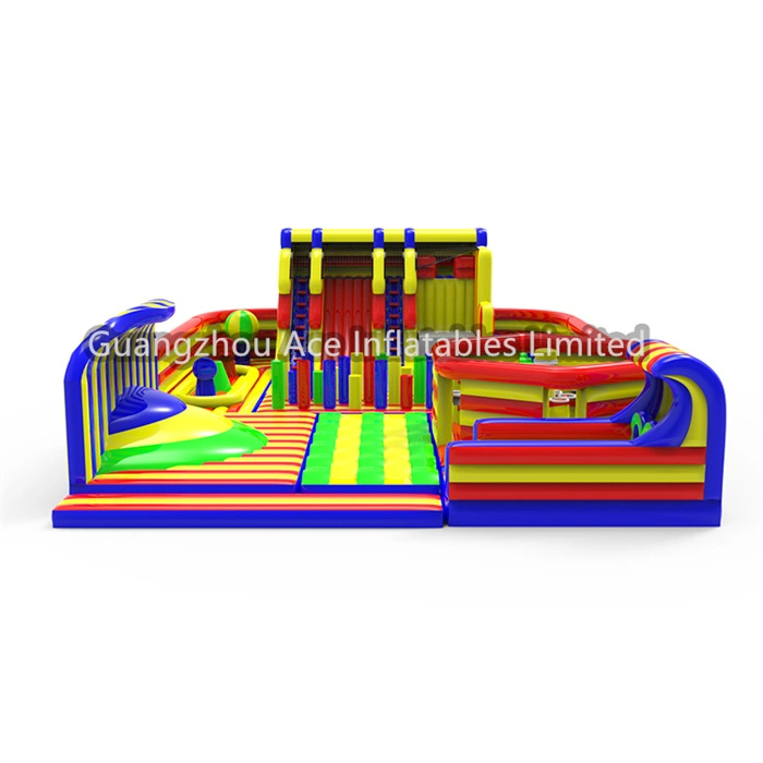 Terrain de jeu gonflable géant d'amusement de parcs à thème gonflables d'intérieur extérieurs adaptés aux besoins du client 1