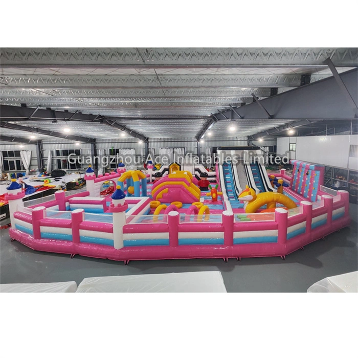 China Customizable Inflatable Theme Park Inflatable Trampoline Bounce House Inflatable Amusement Playground 1
