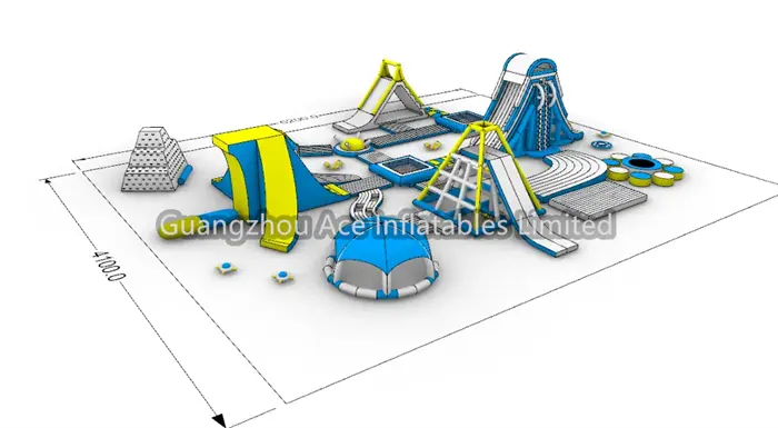 Big Bounce Park Ace Brand 41*52m Or Customized Repair Kits 5