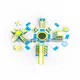 Hot Inflatable Park for Adults 30*27.8*4 .3M /98.4*91. 4*14.3FT Ace Brand 8