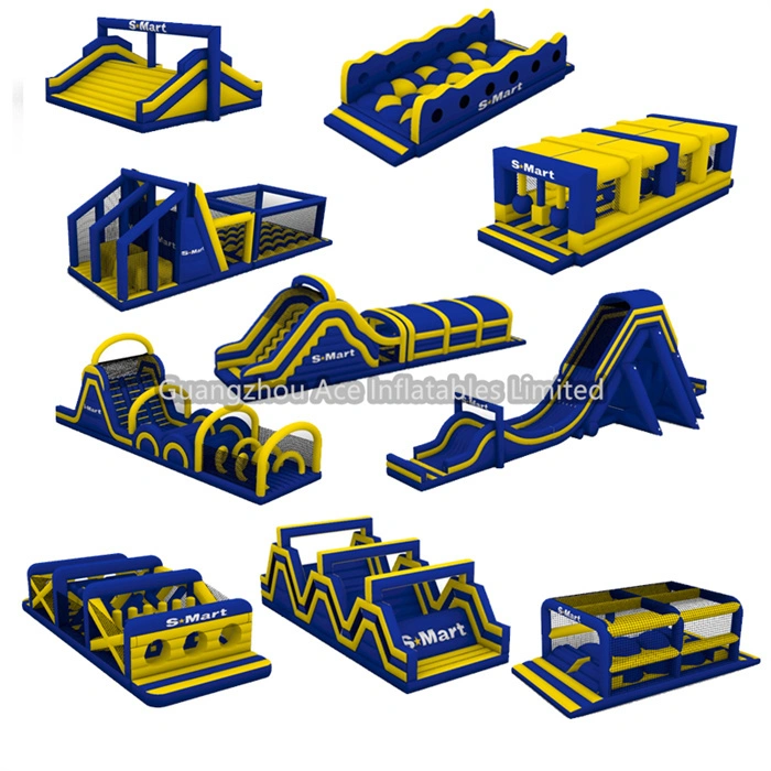 Custom Outdoor Inflatable 5k Run Race Sports Events Inflatable Obstacles Course 1