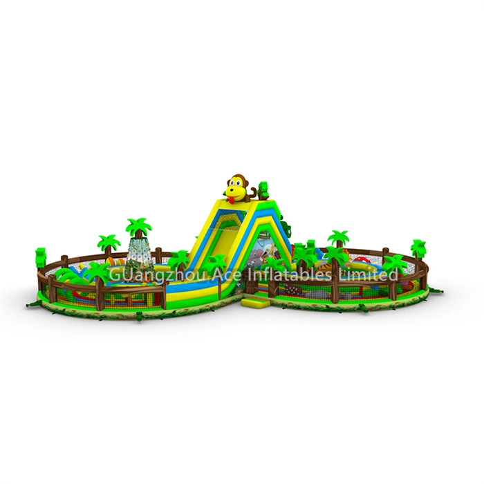 jungle inflatable obstacle course jungle inflatable obstacle course