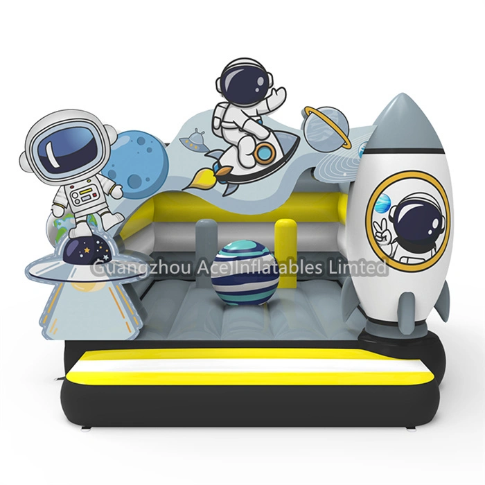 Astronaut Space Themed Inflatable Bounce House for Outdoor Play 1