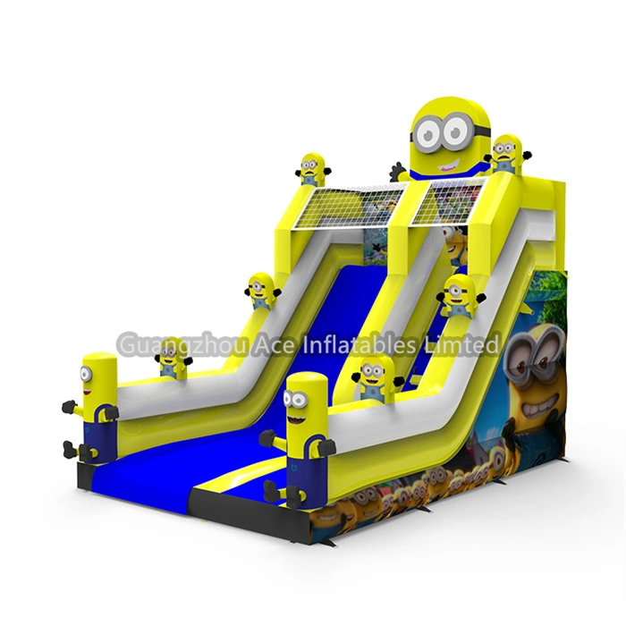 Tobogán inflable de los Minions comerciales de alta calidad para niños 1