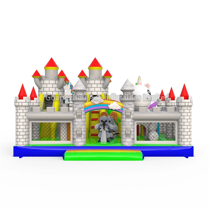 Unicorn Inflatable Playground - Outdoor Fun Bouncy Castle with Slide for Kids 1