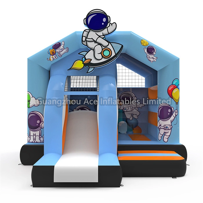 Astronaut Bounce House Kids Outdoor Party Combo with Slide 1