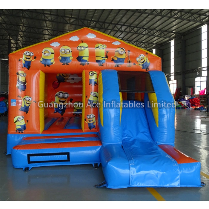 Minions Bouncy Castle Combo inflable para niños con tobogán a la venta 1