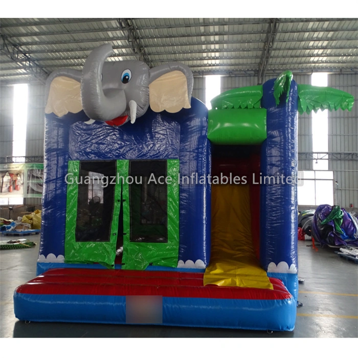 Elephant Inflatable Combo with Slide Outdoor Bouncy Jumping Castle 1