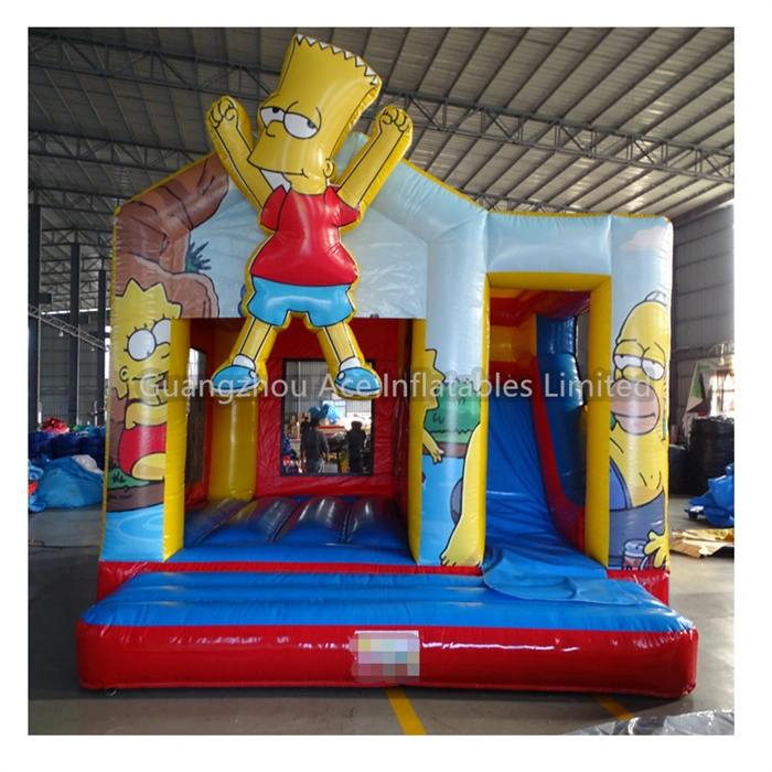 Simpson Themed Inflatable Combo: Jump, Slide, & Bounce 1