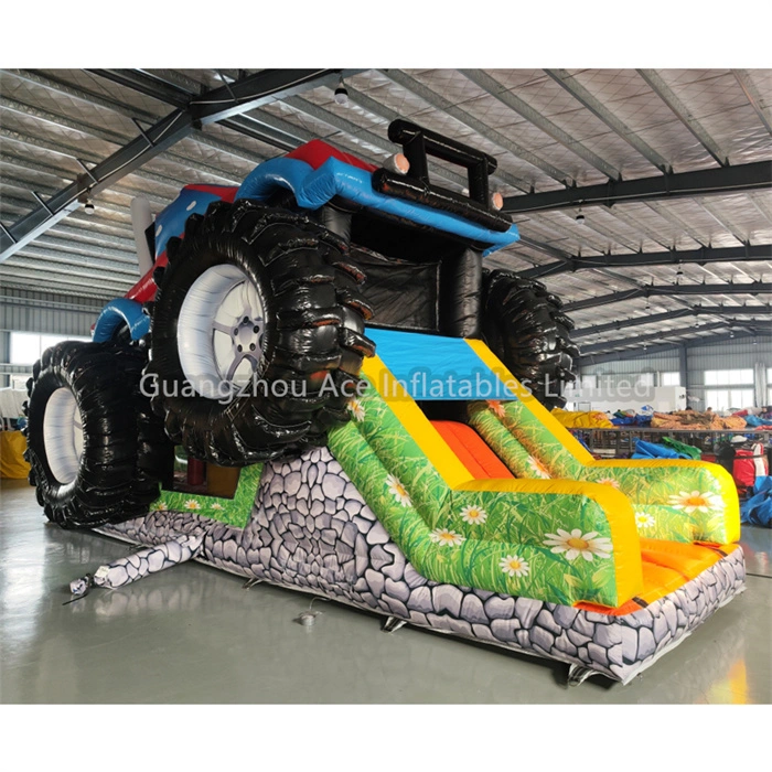 Monster Truck Combo Inflatable Bounce House and Slide for Kids Party 1