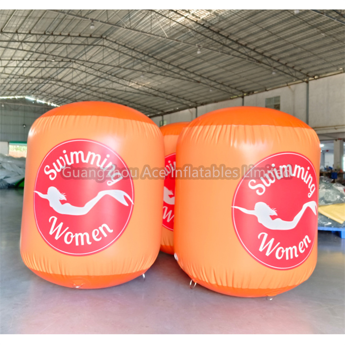 PVC-Zylinder-aufblasbare Bojenmarkierung für Wassersport 1