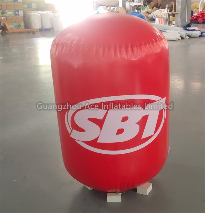 PVC-Zylinder-aufblasbare Bojenmarkierung für Wassersport 5