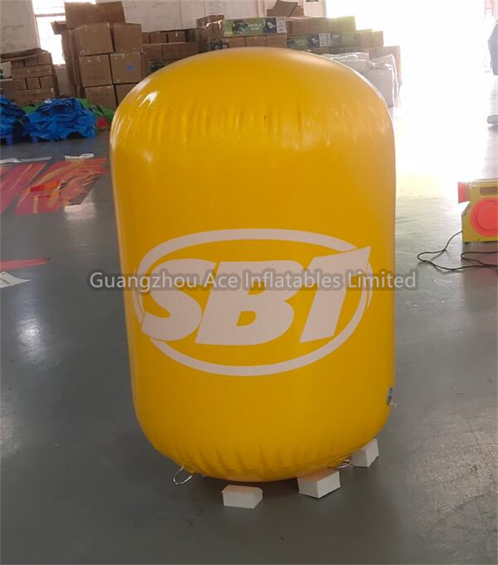 PVC-Zylinder-aufblasbare Bojenmarkierung für Wassersport 4