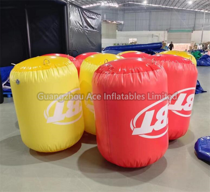 PVC-Zylinder-aufblasbare Bojenmarkierung für Wassersport 3