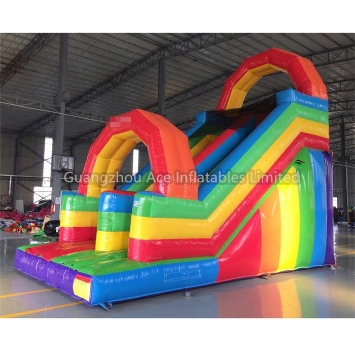 Rainbow Inflatable Slide for Commercial and Backyard Use - Fun for Kids and Adults 1
