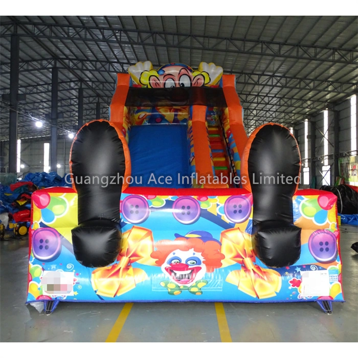 Tobogán seco inflable Clown Big Foot para niños: ¡tiempo de juego divertido y seguro! 1