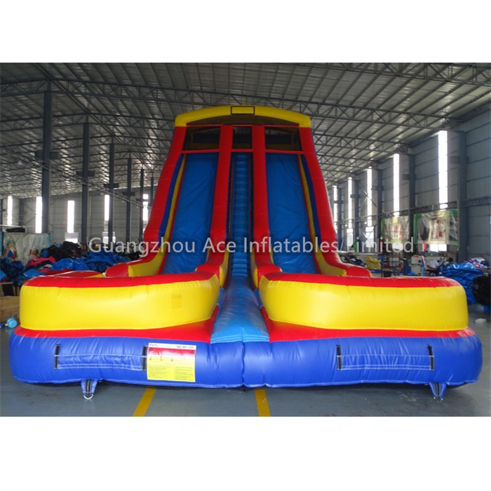 24ft Commercial Inflatable Water Slide with Pool - Two Lanes 1