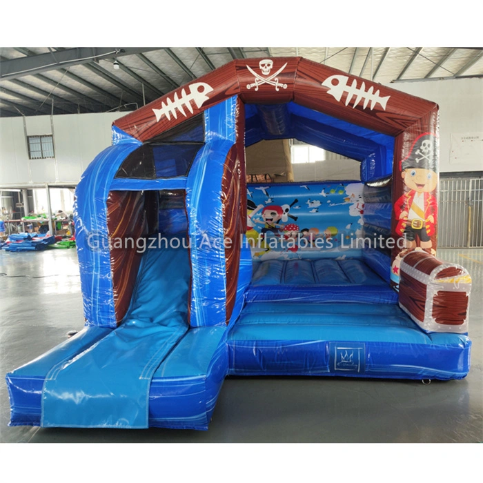 Outdoor Pirate Commercial Inflatable Bouncer Bounce House Combo With Slide 1