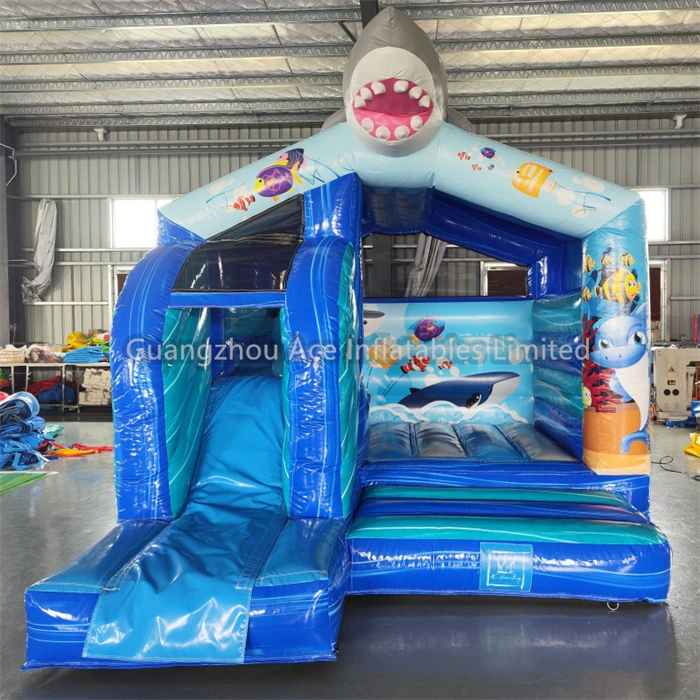 Ensemble gonflable avec toboggan Ocean Sea World - Parfait pour les fêtes d'enfants ! 1