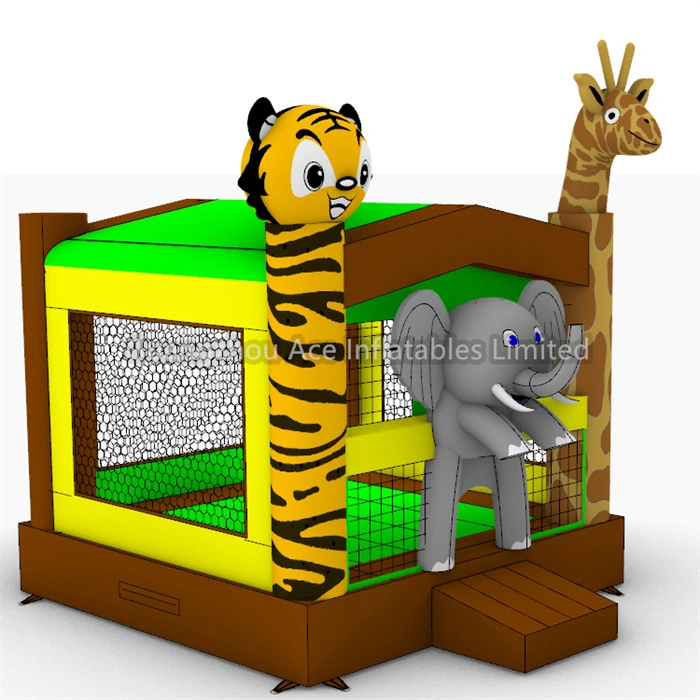 Outdoor Kids Animal Theme Bounce House 1